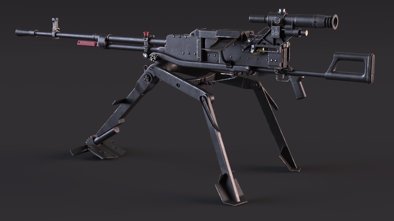 3D Russian Heavy Machine Gun Utyos