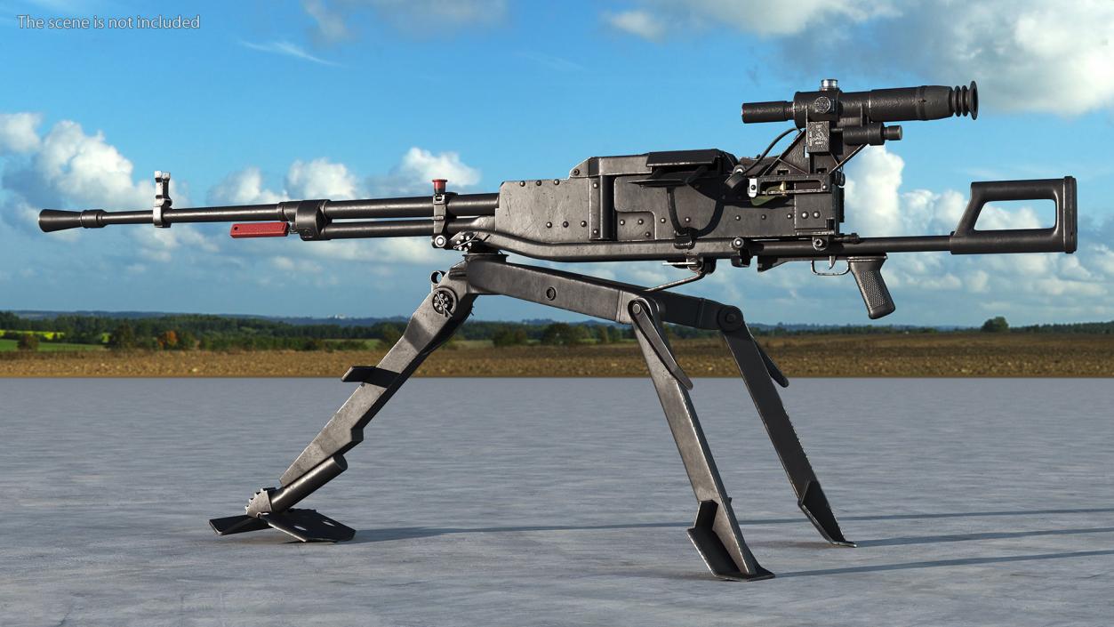 3D Russian Heavy Machine Gun Utyos