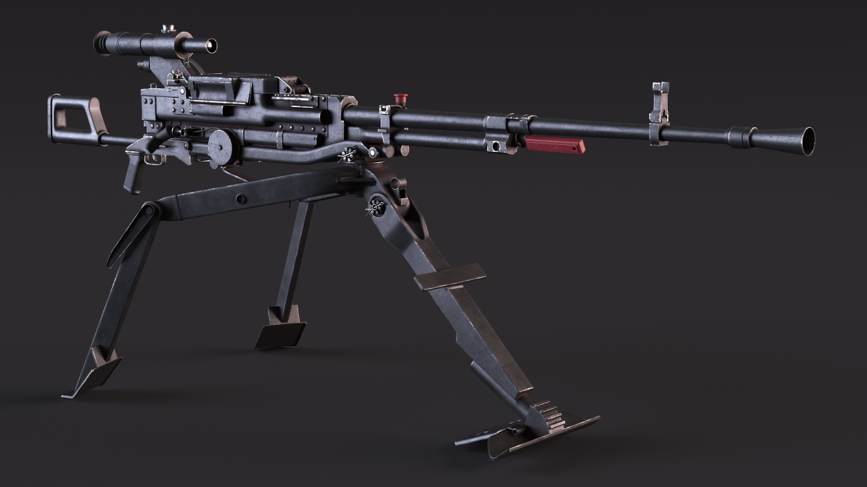 3D Russian Heavy Machine Gun Utyos