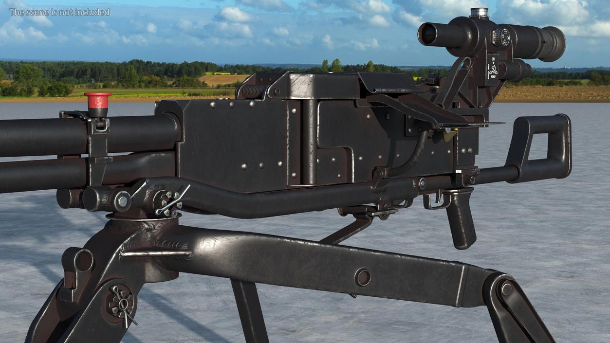 3D Russian Heavy Machine Gun Utyos