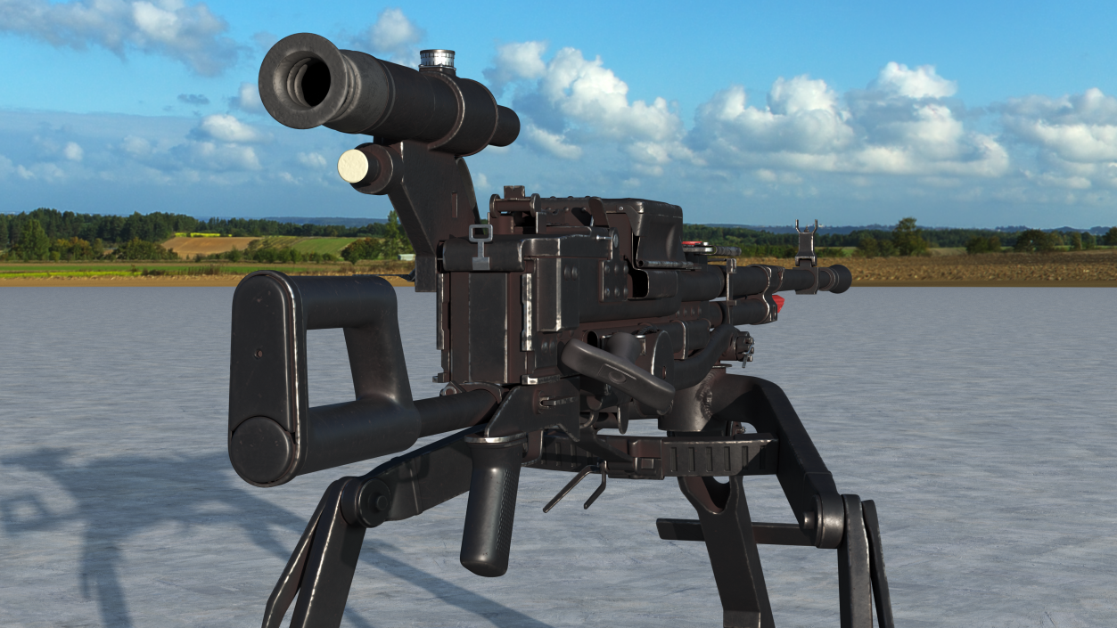 3D Russian Heavy Machine Gun Utyos