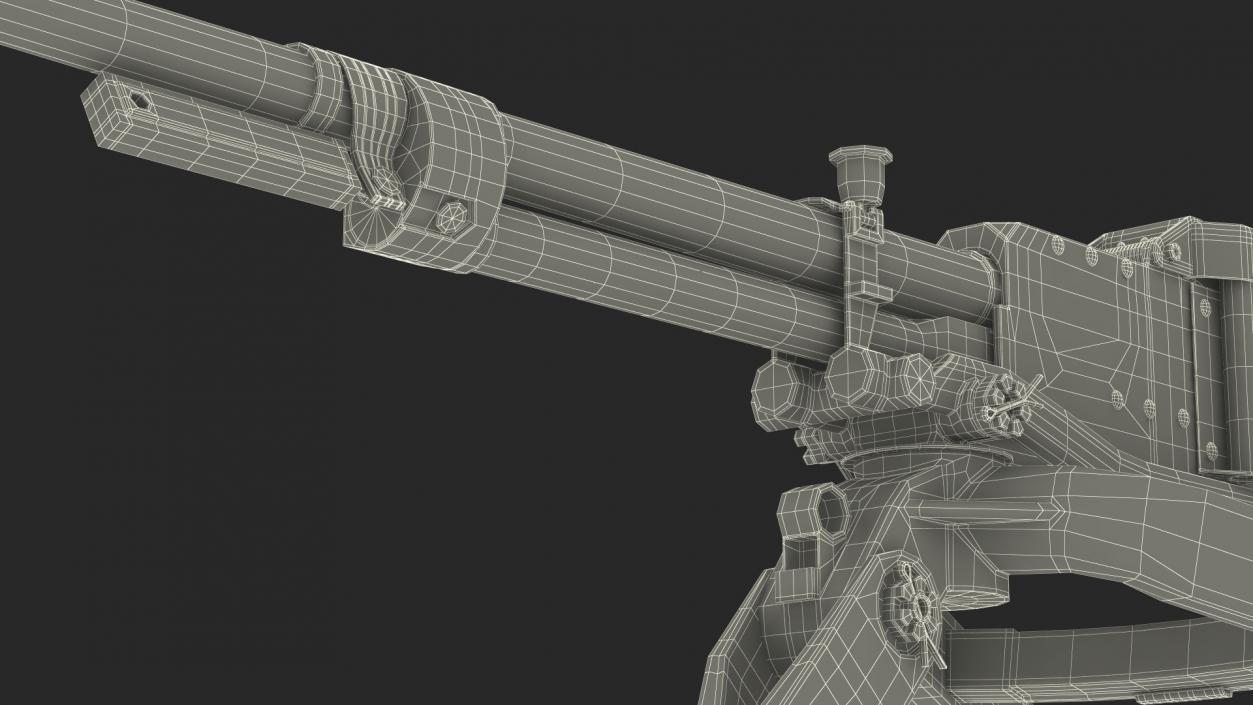 3D Russian Heavy Machine Gun Utyos