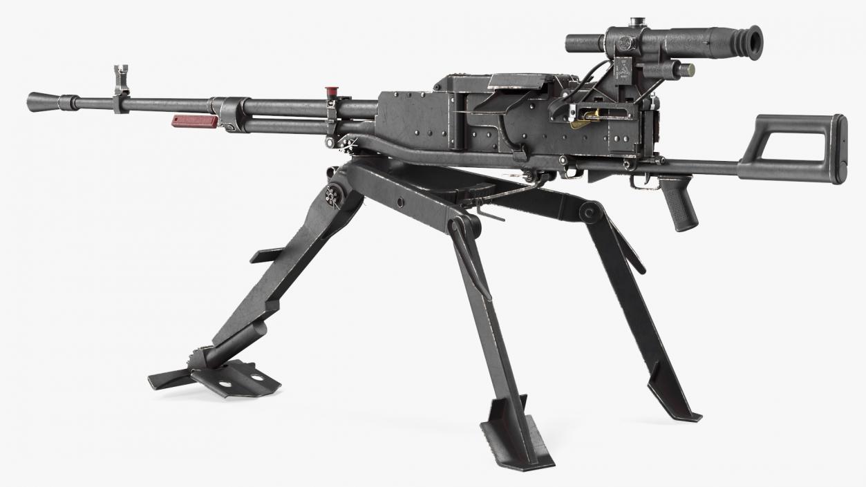 3D Russian Heavy Machine Gun Utyos