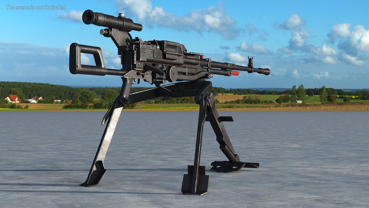 3D Russian Heavy Machine Gun Utyos