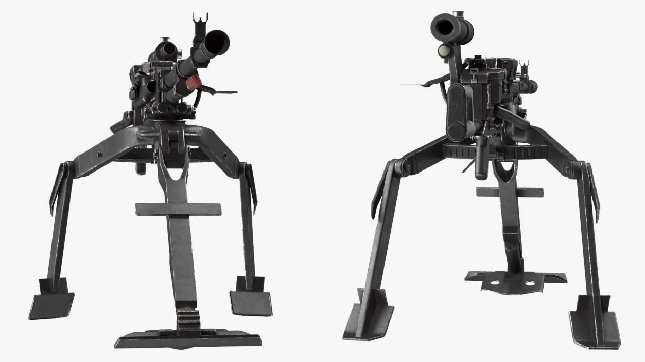 3D Russian Heavy Machine Gun Utyos