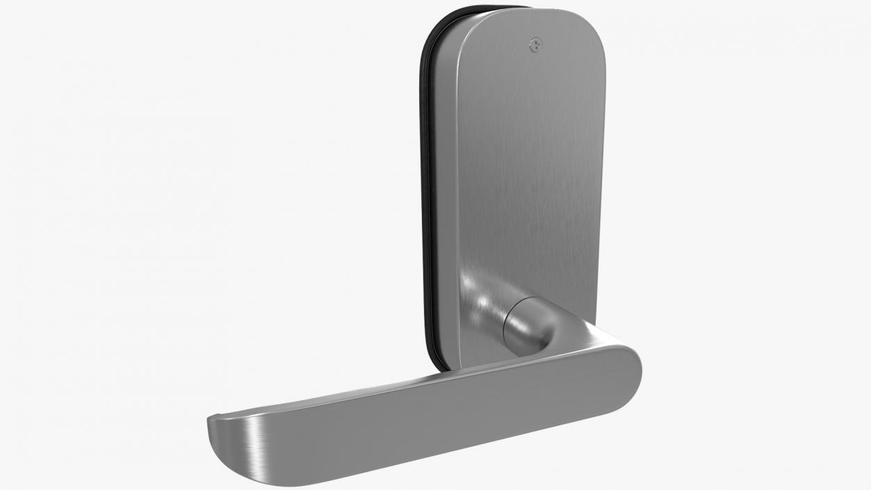 Silver Internal Door Handle 3D