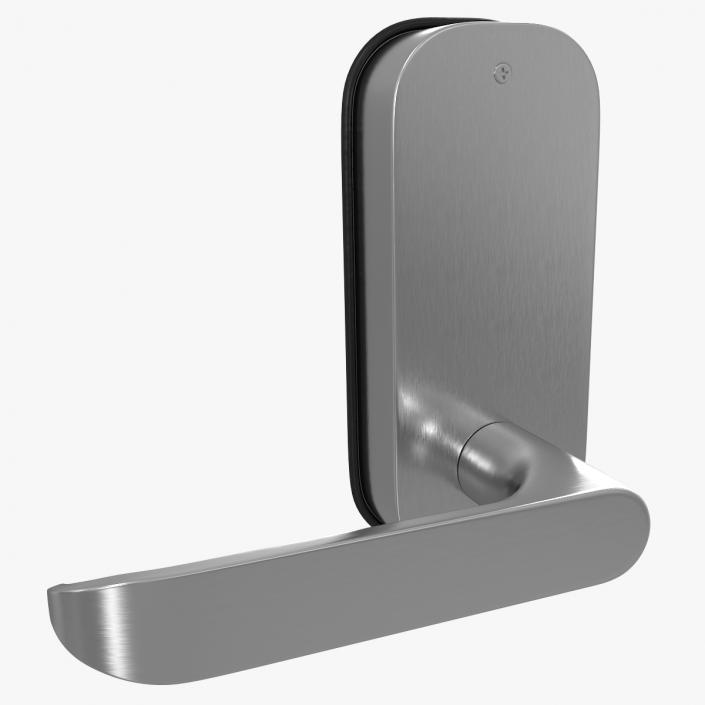 Silver Internal Door Handle 3D