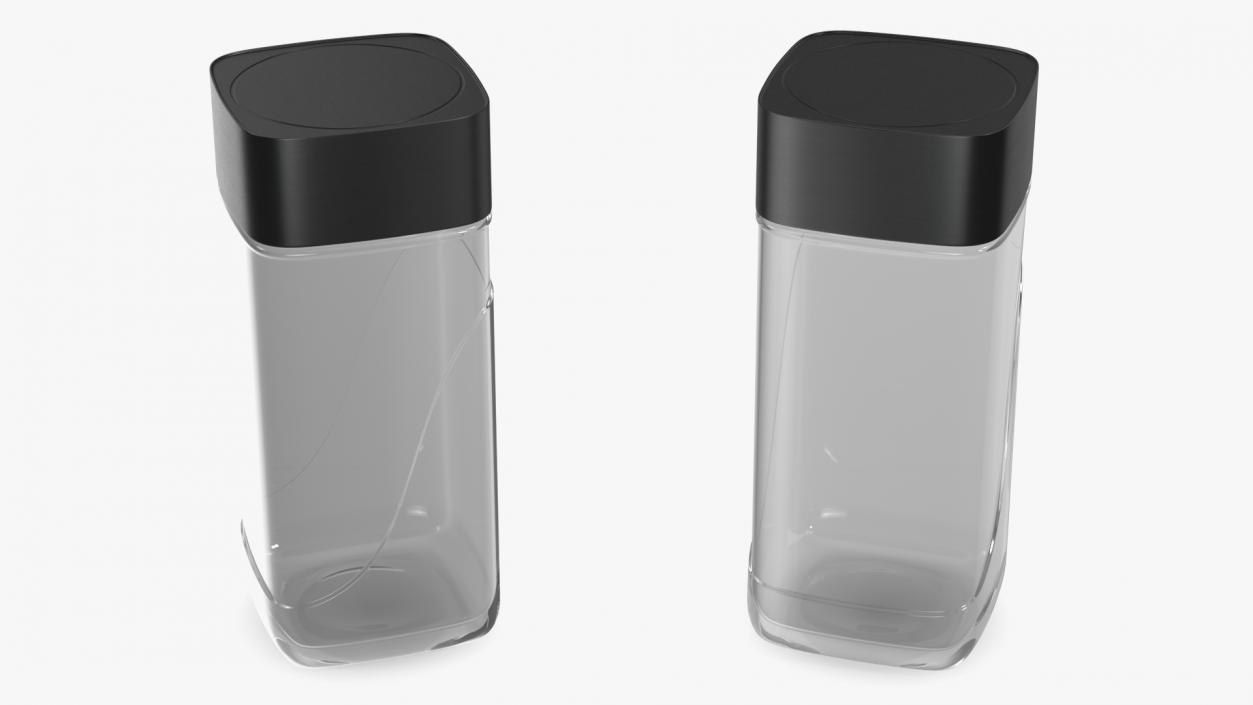 Glass Coffee Jar 200g Empty 3D