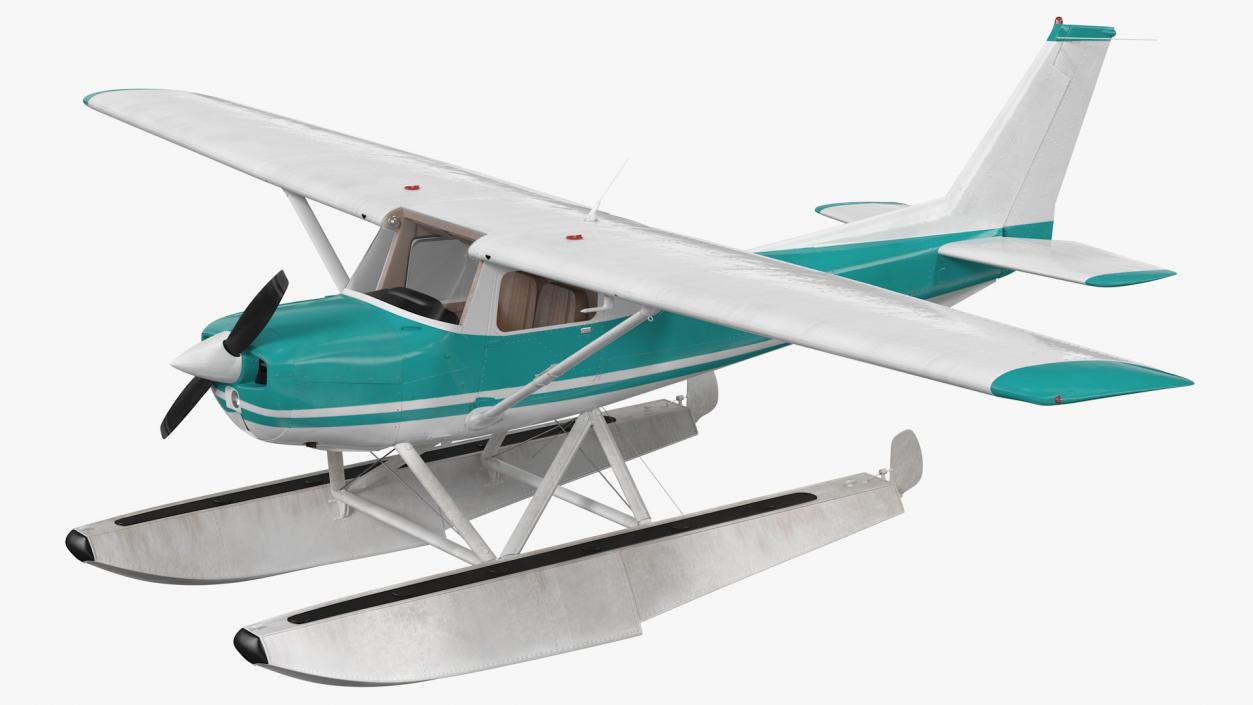 3D model Light Floatplane Aircraft