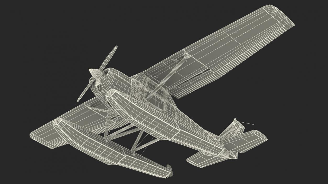 3D model Light Floatplane Aircraft