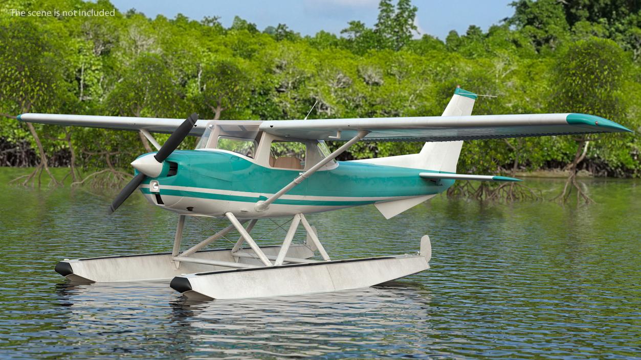 3D model Light Floatplane Aircraft