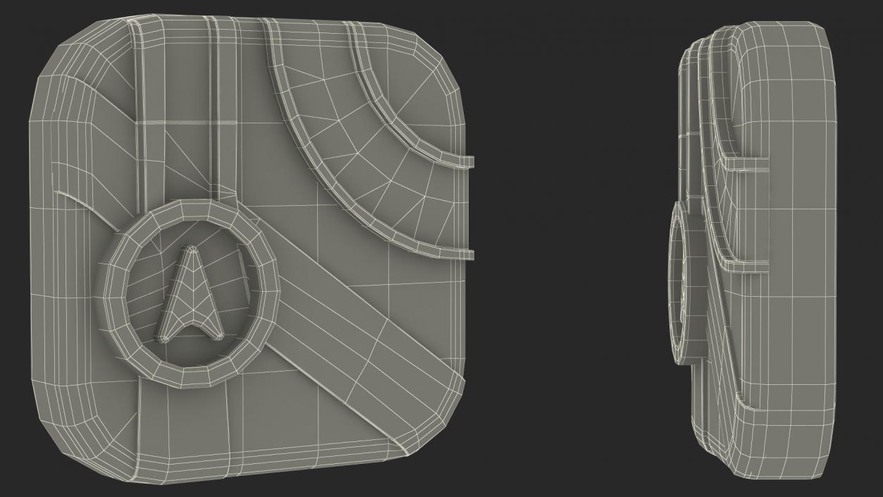 3D model iPhone iOS Maps Icon