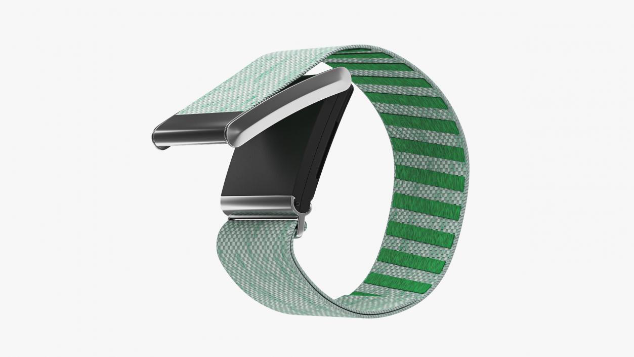 3D model Fitness Band Green Rigged