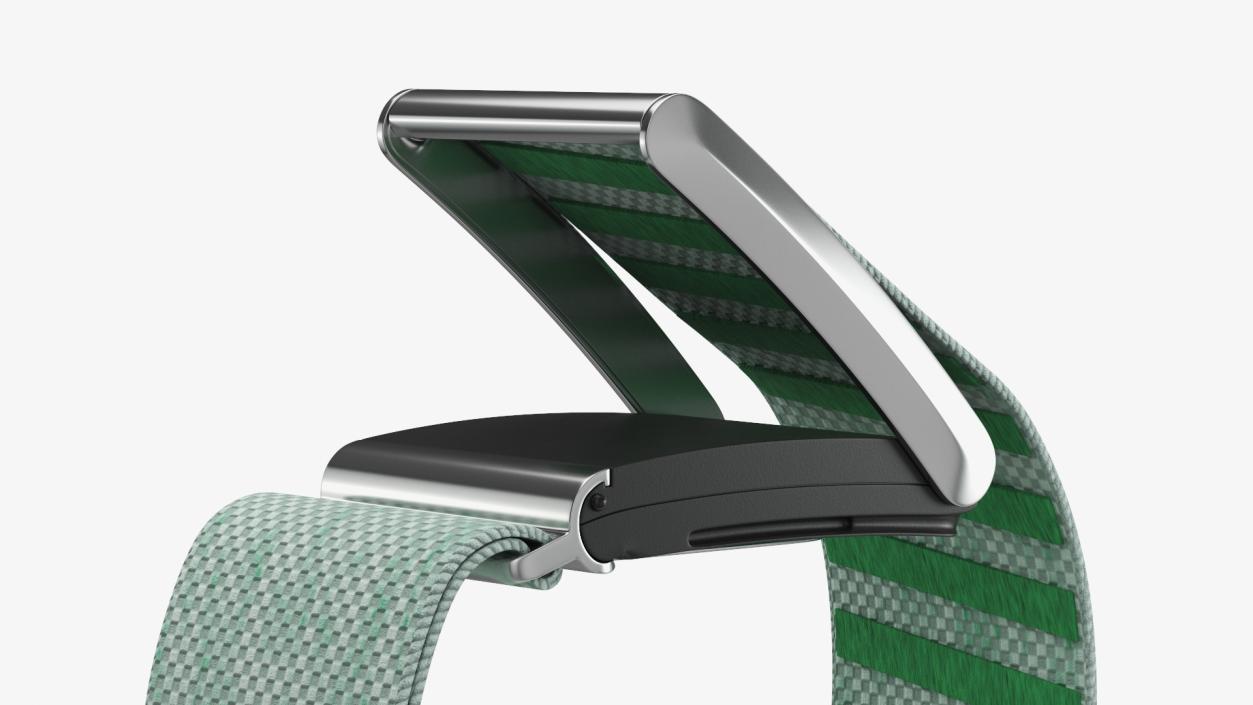 3D model Fitness Band Green Rigged