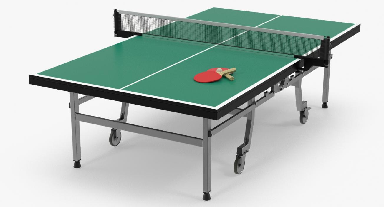 3D model Ping Pong Table with Paddle Generic