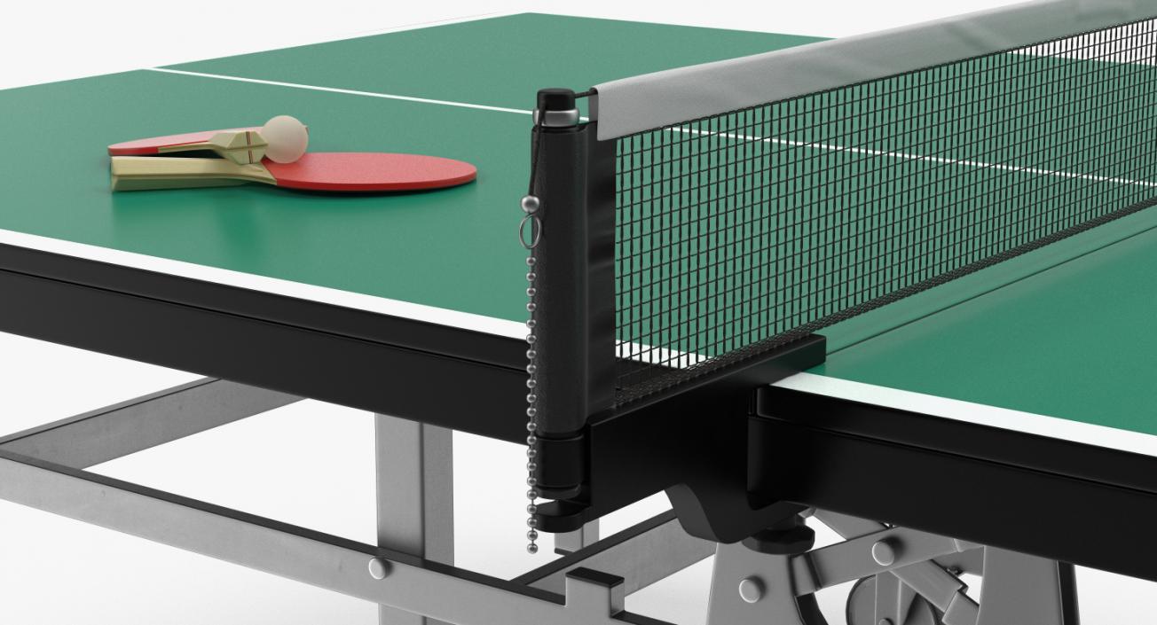 3D model Ping Pong Table with Paddle Generic