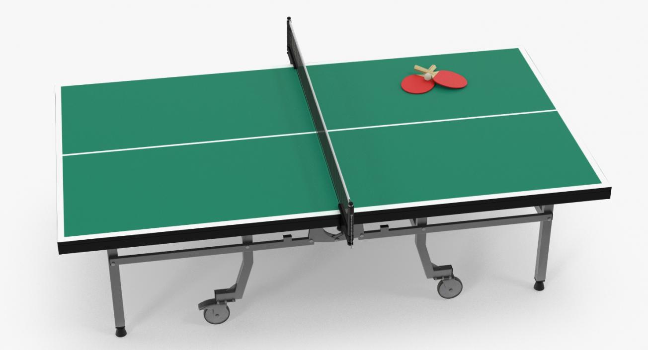 3D model Ping Pong Table with Paddle Generic