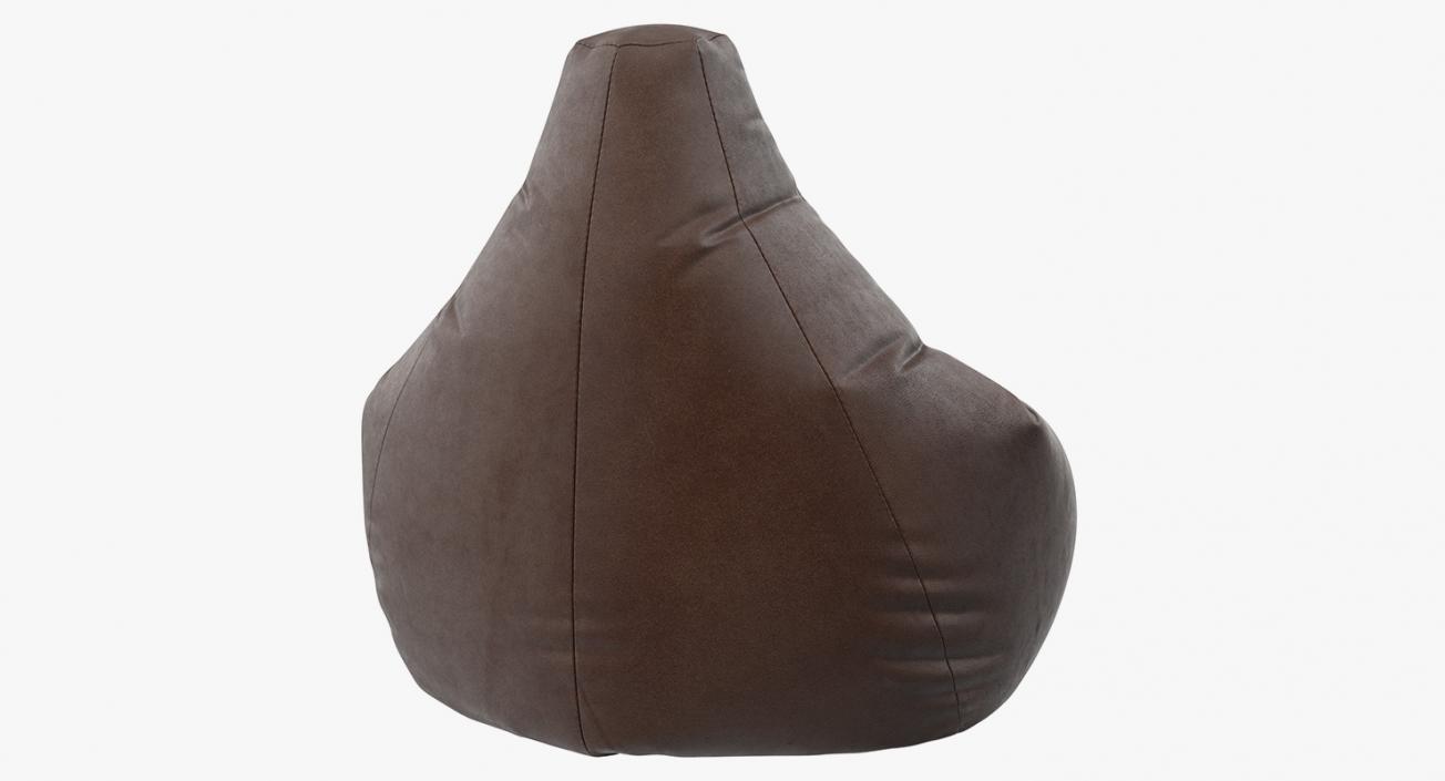 Leather Bean Bag Chair 3D