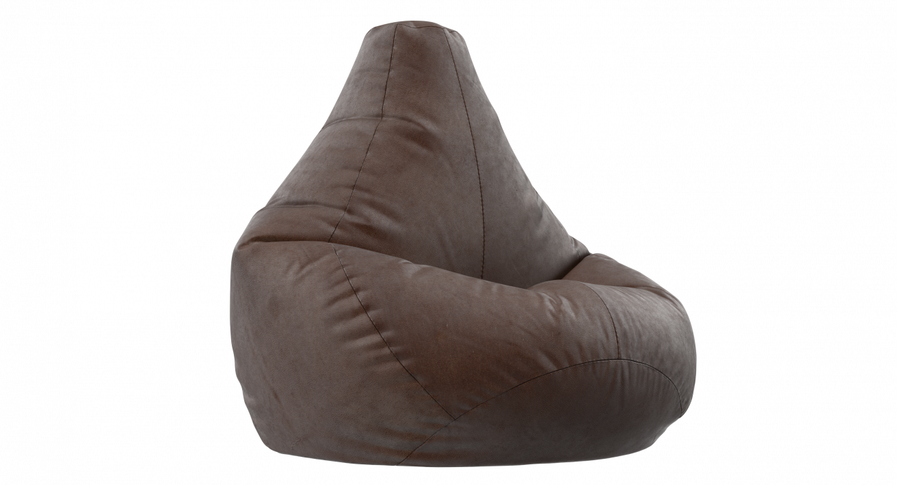 Leather Bean Bag Chair 3D