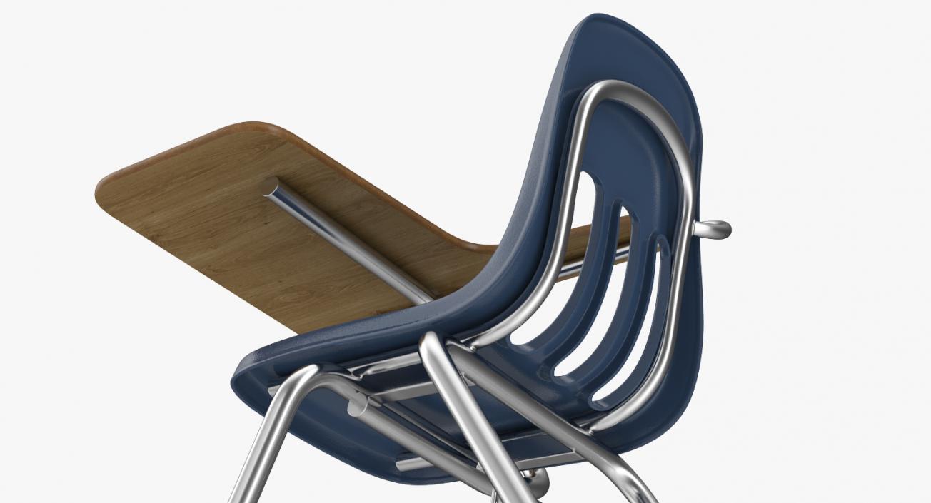 3D School Desk and Chair