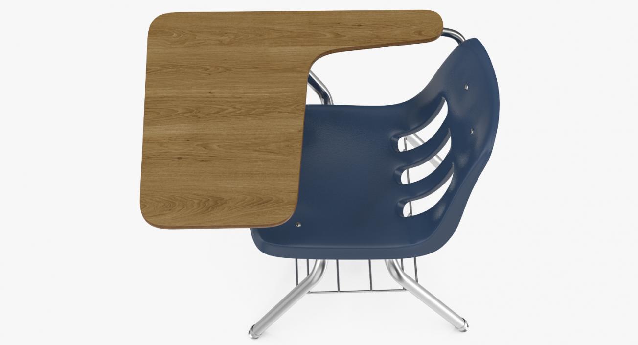 3D School Desk and Chair