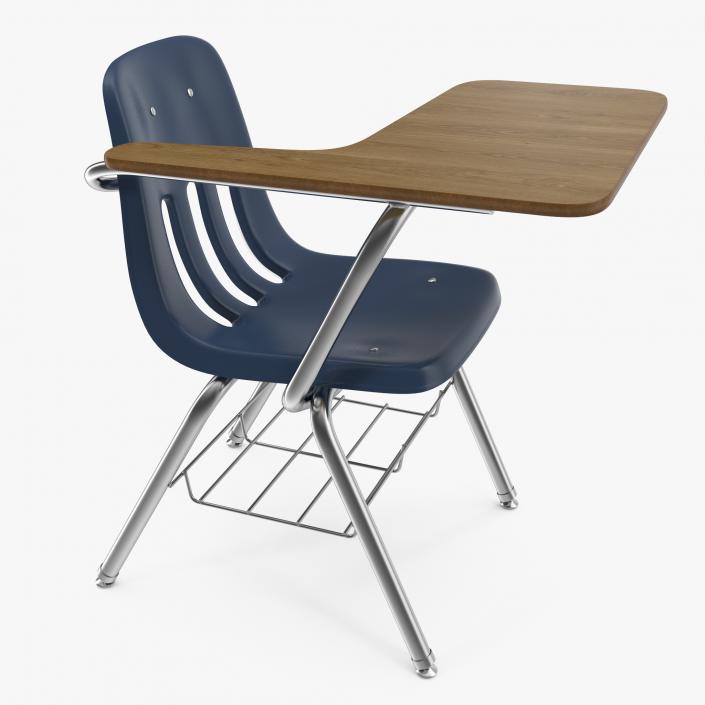 3D School Desk and Chair