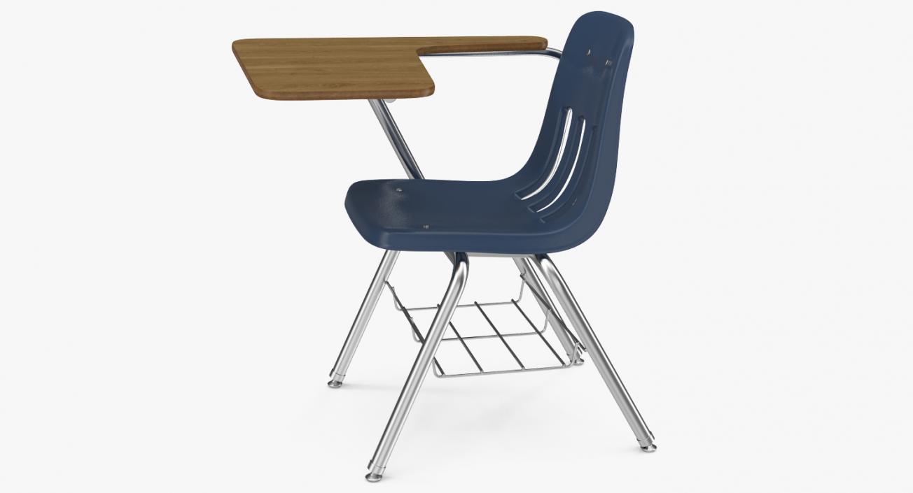 3D School Desk and Chair