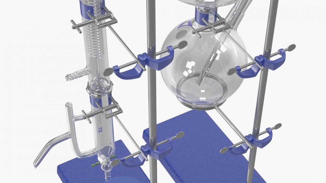 3D Steam Distillation Laboratory Kit model