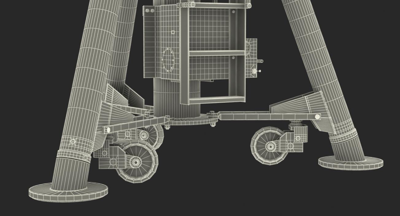 Aircraft Tripod Jack Rigged 3D