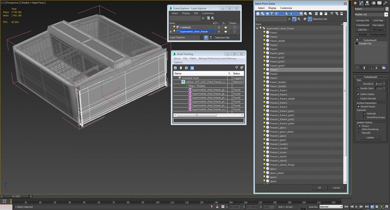 3D Liebherr SGT 1322 Chest Freezer