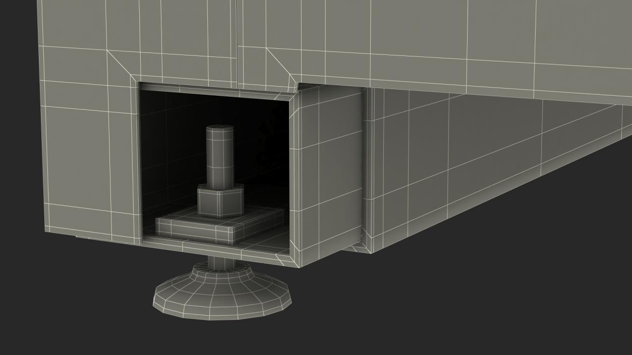 Enclosed Compact Robotic Welding Cell Rigged 3D model