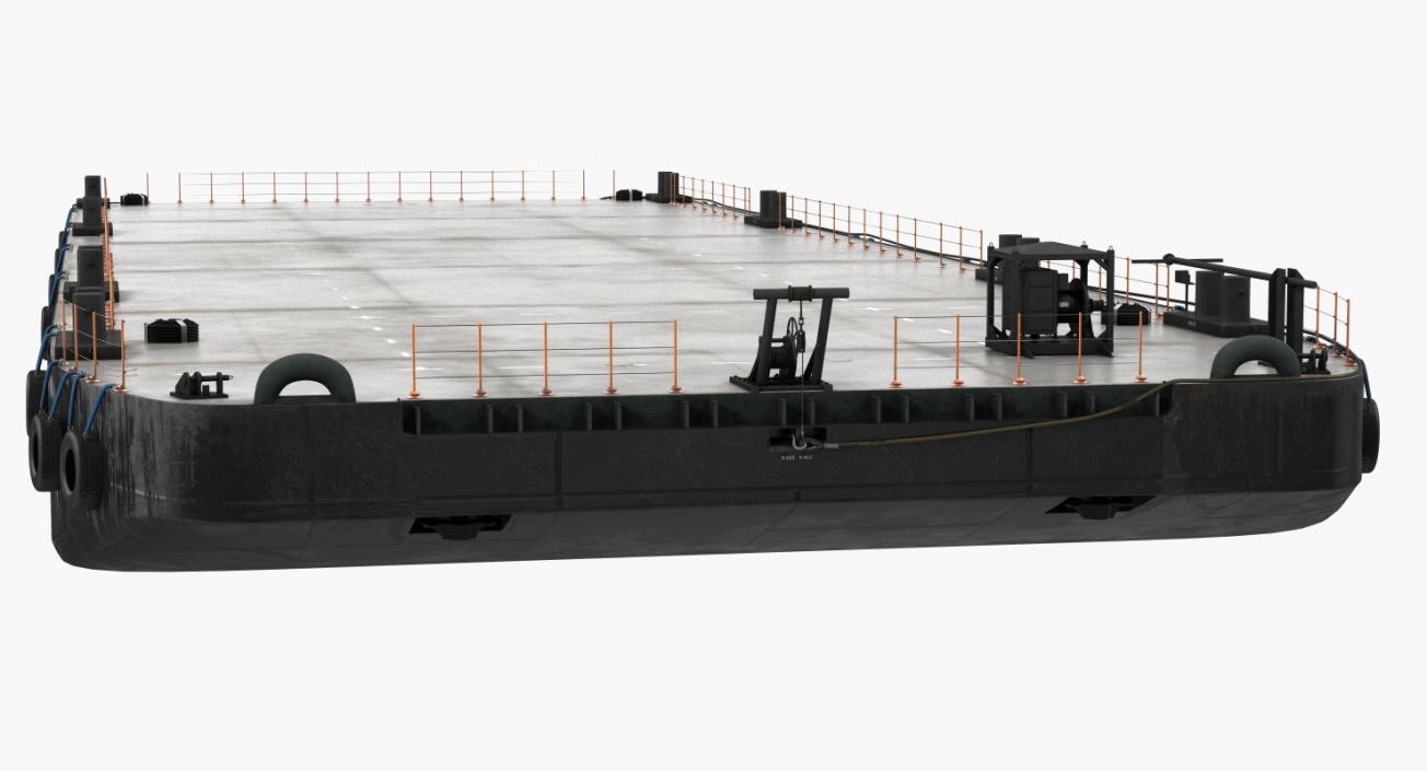 3D Pontoon Barge model