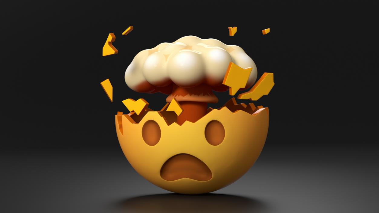 Emoji Exploding Head 2 3D