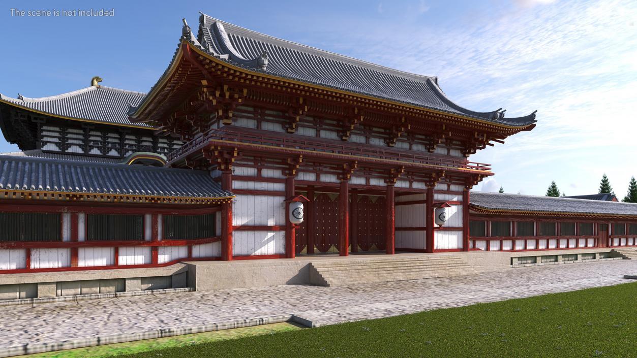 3D model Buddhist Temple Gate