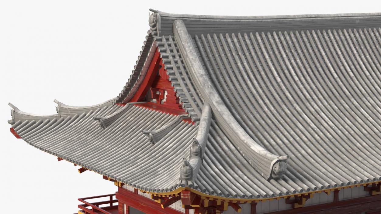 3D model Buddhist Temple Gate