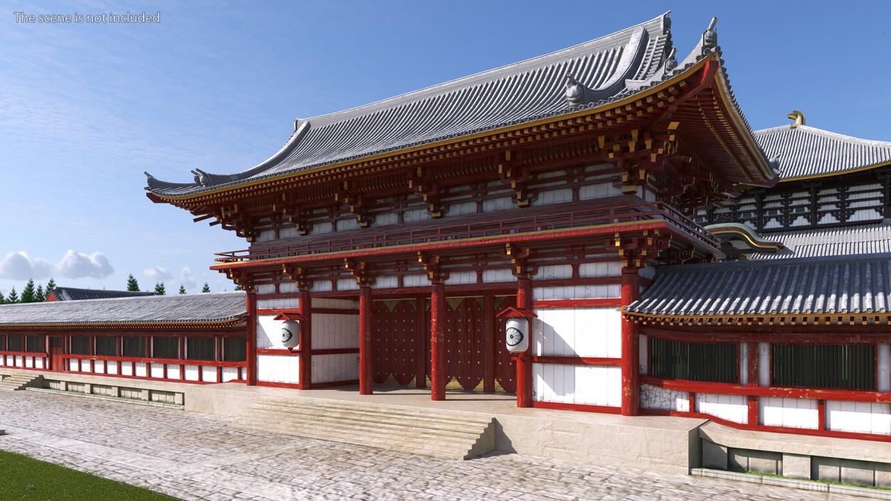 3D model Buddhist Temple Gate