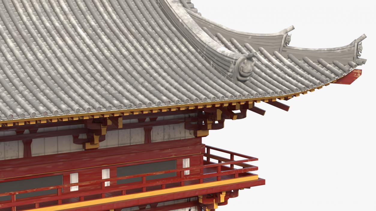 3D model Buddhist Temple Gate