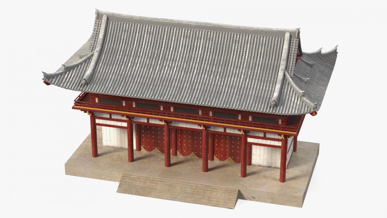 3D model Buddhist Temple Gate