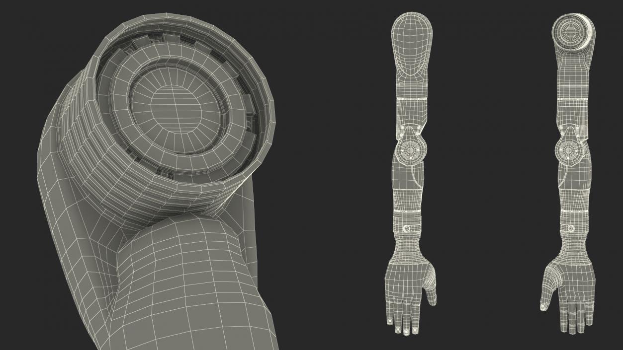 3D Bionic Arm Deka Rigged for Cinema 4D