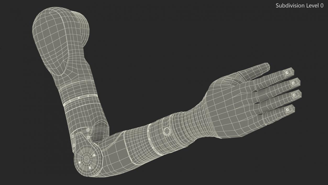 3D Bionic Arm Deka Rigged for Cinema 4D