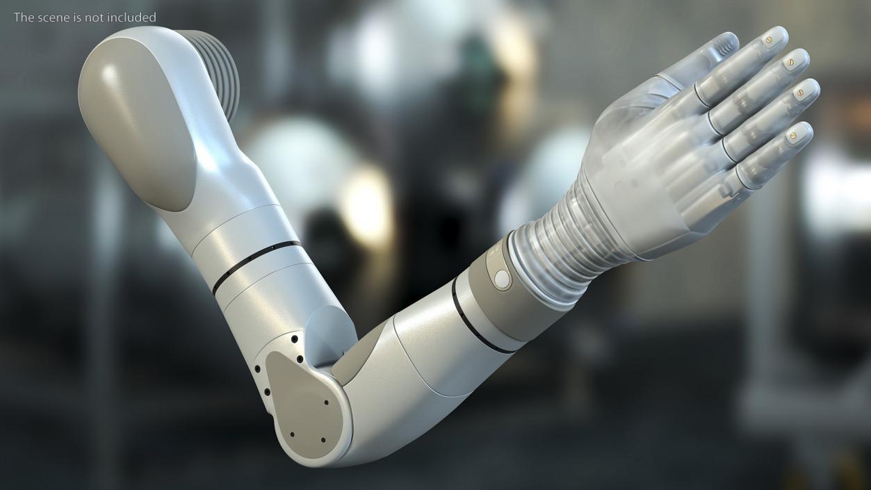 3D Bionic Arm Deka Rigged for Cinema 4D