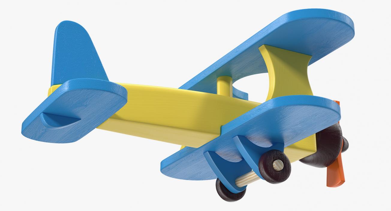 Wooden Aircraft Toy 3D model