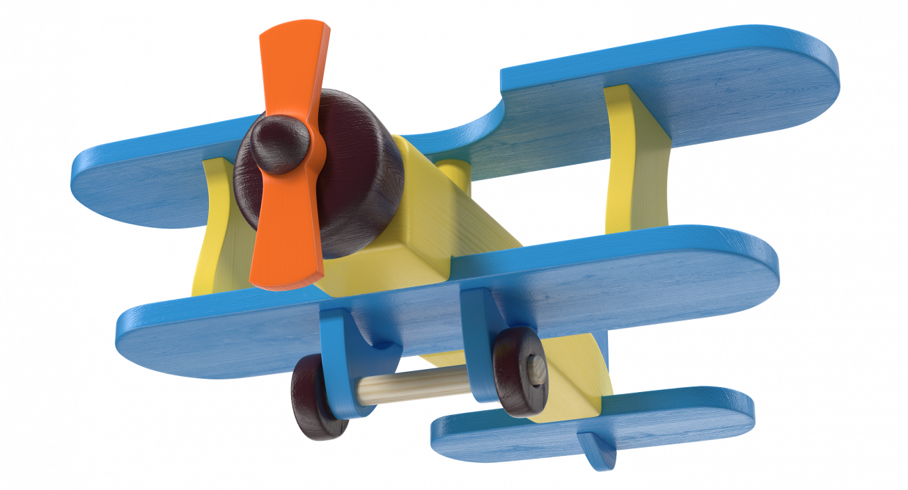 Wooden Aircraft Toy 3D model