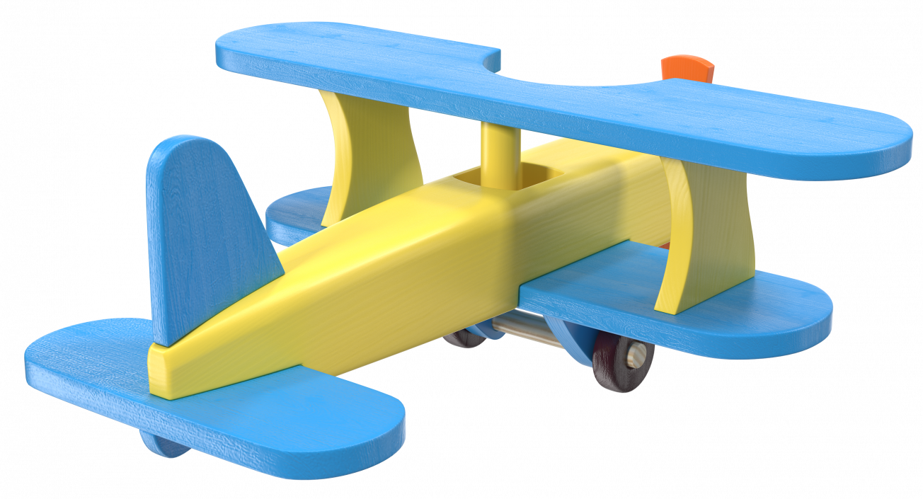 Wooden Aircraft Toy 3D model