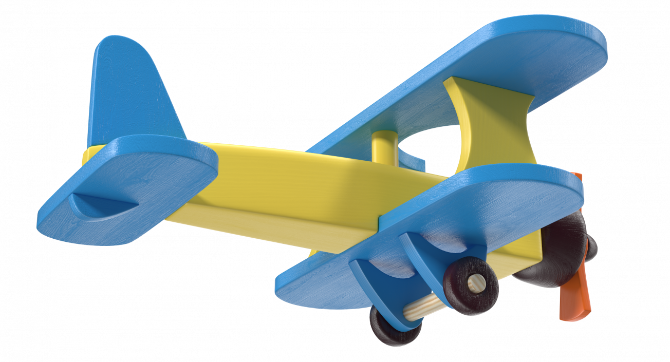 Wooden Aircraft Toy 3D model