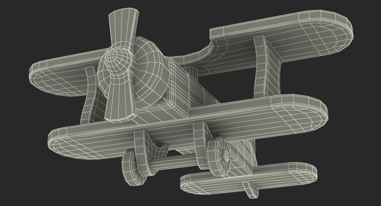 Wooden Aircraft Toy 3D model