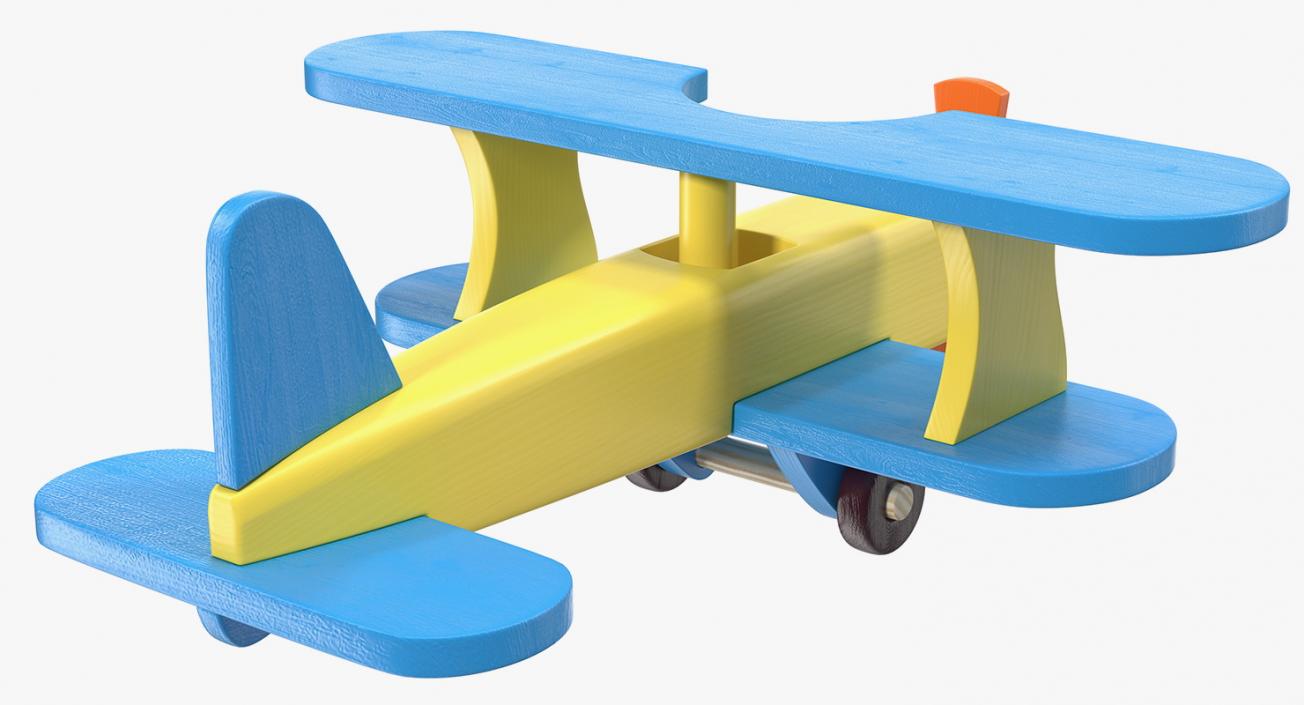 Wooden Aircraft Toy 3D model