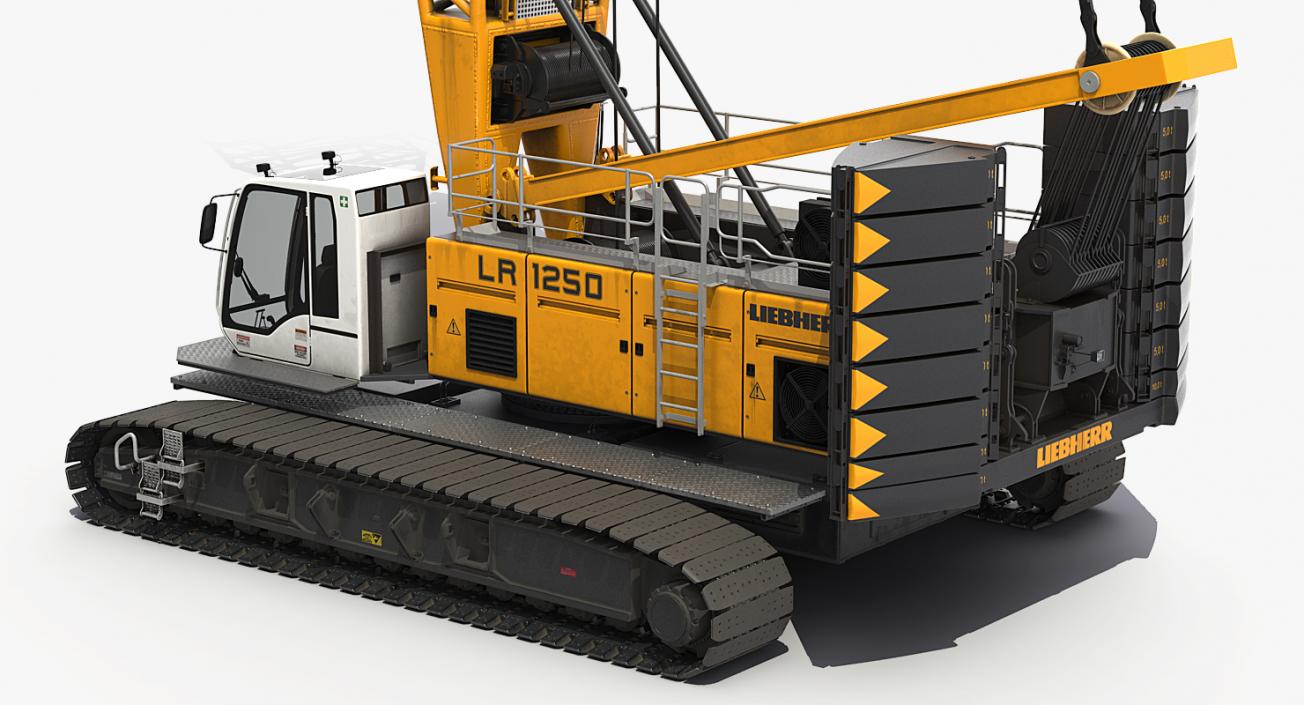 Crawler Crane Liebherr LR1250 3D model