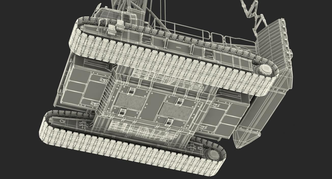 Crawler Crane Liebherr LR1250 3D model