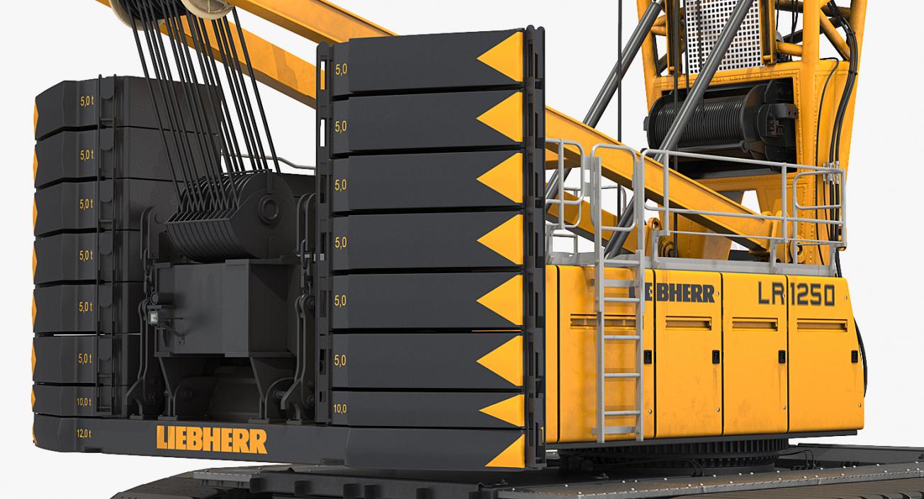 Crawler Crane Liebherr LR1250 3D model